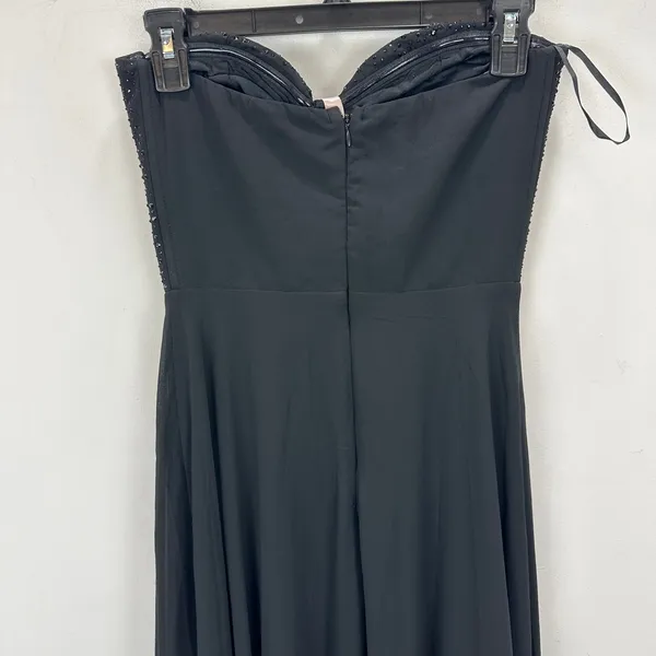 Lulus Remember This Moment Black Rhinestone Strapless Maxi Dress Formal XS NWT - Image 9