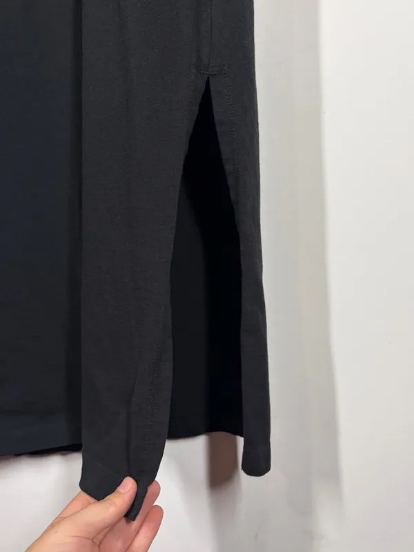 American Giant Black 100% Cotton T-shirt Midi Dress Size XS - Image 7