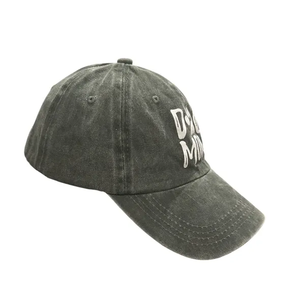 DOG MOM GREEN COTTON BASEBALL CAP HAT - Image 3