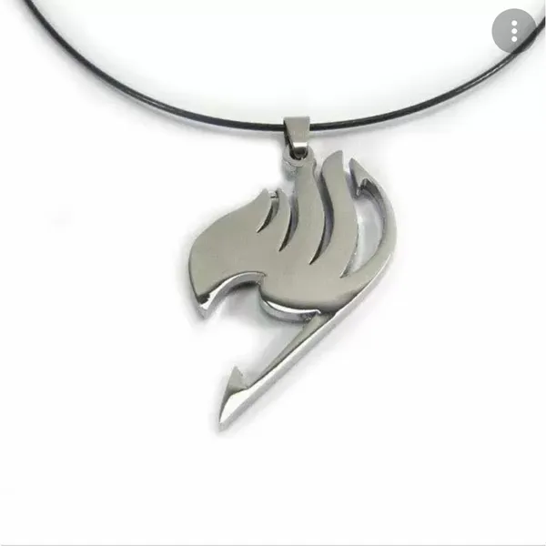 Silver Tone & Black Fairy Tail Necklace - Image 2
