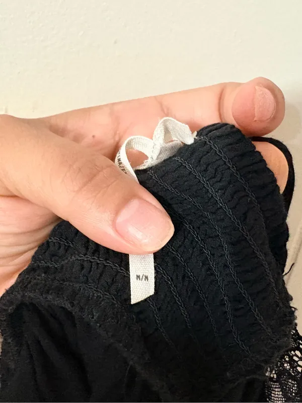 Intimately Free People Black Lace Open Back Slip Mini Dress Size M - Image 9