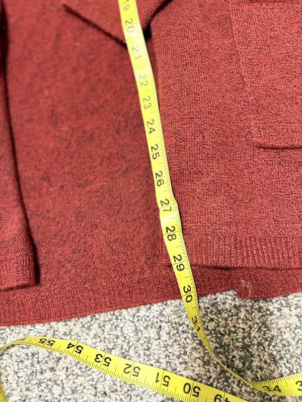 LOFT Ribbed Trim Open Front Pocket Cardigan Sweater  - Image 3