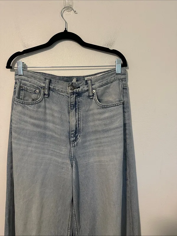 Rag and Bone Sofie Full Length High Rise Wide Leg Jeans Sz 27 - Image 3