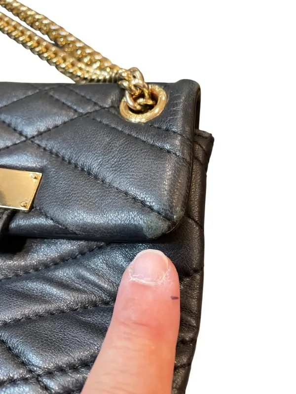 Kurt Geiger London I Am Leather quilted wms black leather crossbody SKU 10-527 - Image 11