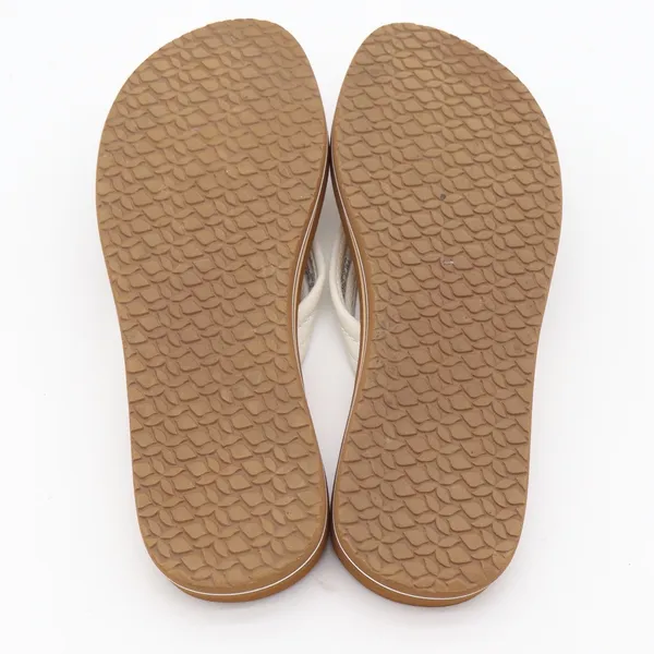 Reef Flip Flop Womens 7 Cushion Breeze White Tan Padded Beach Sandal Excellent - Image 10