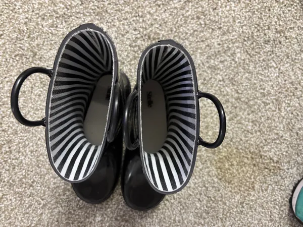 stella's boutique Black Rain Boots - Image 2
