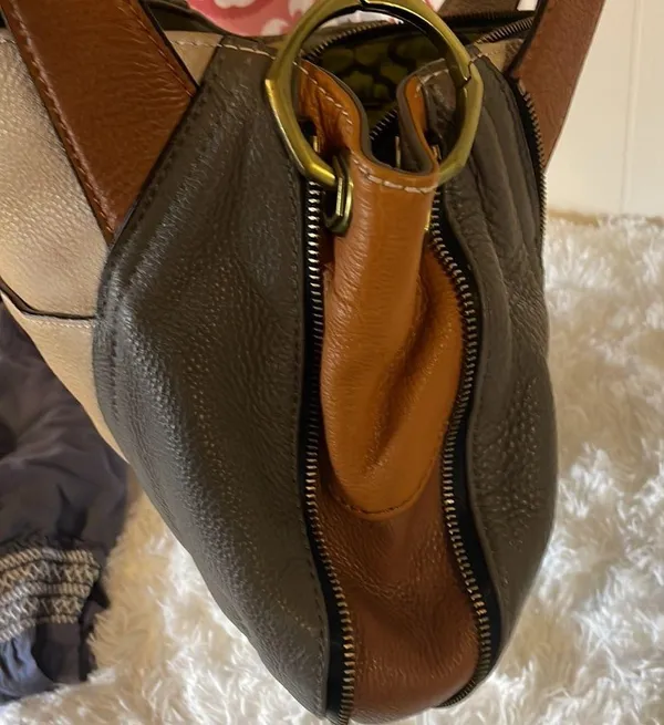 OR Yany Pebbled Multi Colored leather Tote Multiple - Image 11