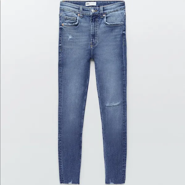 Zara skinny torn Vintage high rise jeans-8 - Image 14