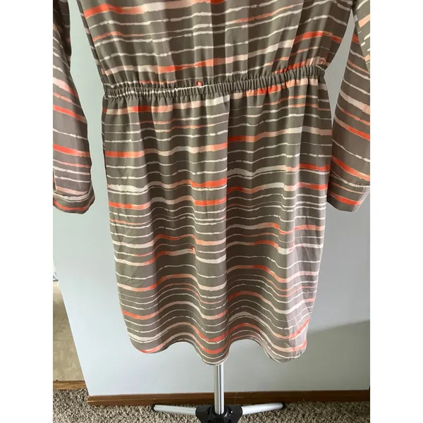Apt.9 women's‎ gray/pink long sleeve pockets dress size 10 - Image 8