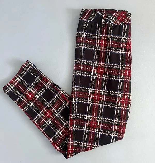 J. McLaughlin NWT Stewart Royal Tartan Plaid Pants - Image 5