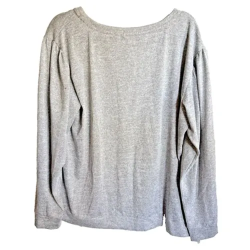 One World Womens Top XL Gray Beaded‎ Bling Candy Canes Bow Holiday Blouse - Image 7