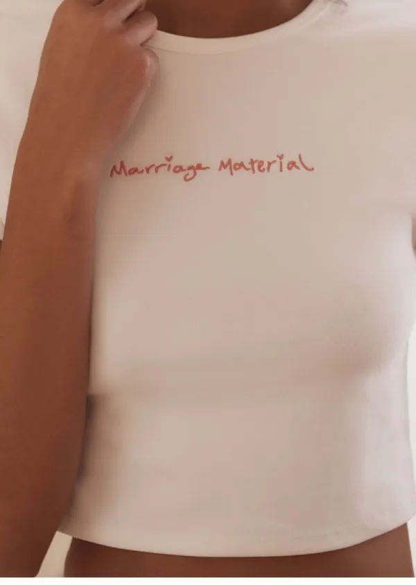 Anthropologie Marriage Material Baby Tee - Image 2