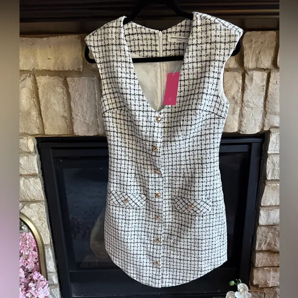 NWT Amanda Uprichard Ivana mini dress, size S. - Image 3