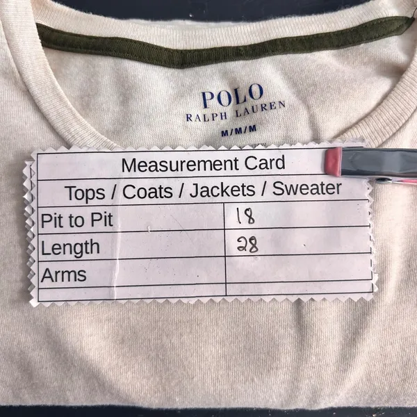 Polo Ralph‎ Lauren Shirt Cream Medium - Image 10