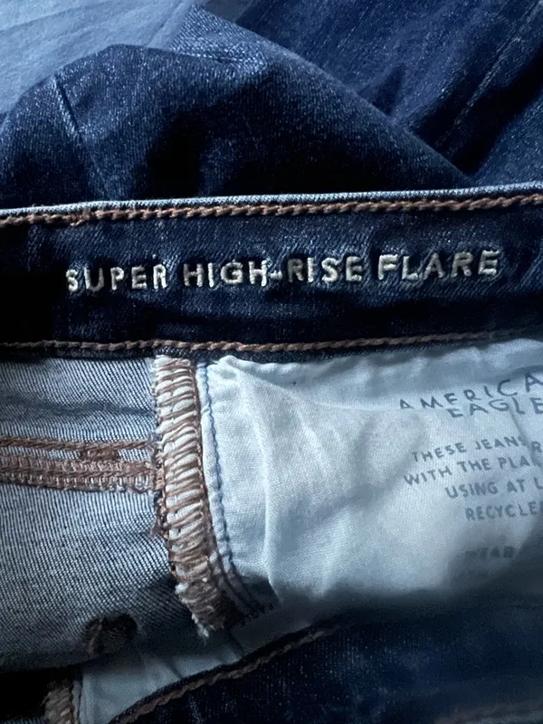 American Eagle Dark Wash Flare Jeans - Image 5