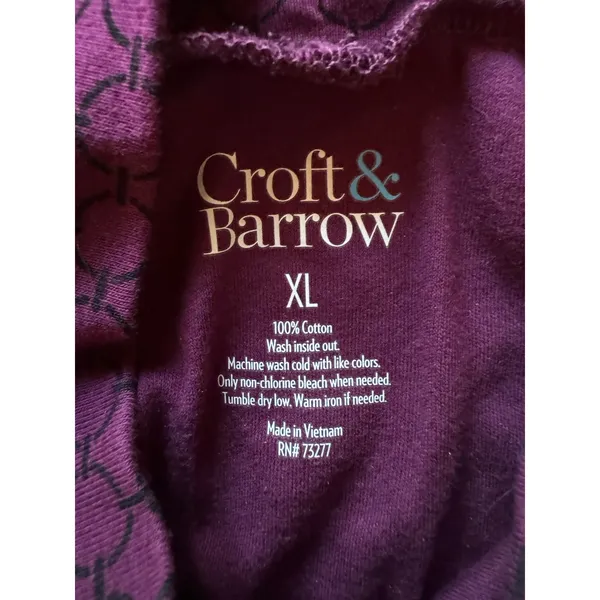 Croft &‎ Barrow Women Size XL Mock Neck Long Sleeve Shirt Cotton Casual Office - Image 3