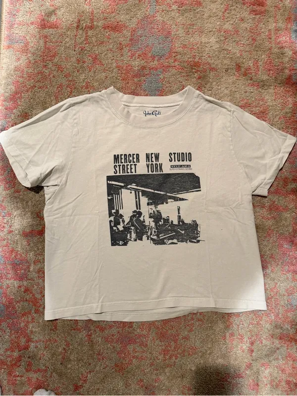 Brandy Melville Beige Mercer Street New York Graphic Tee - Image 2