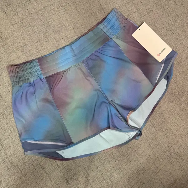 Lululemon Hotty Hot High Rise Short Athletic Shorts Chroma Drift Blue 14 NWT - Image 7