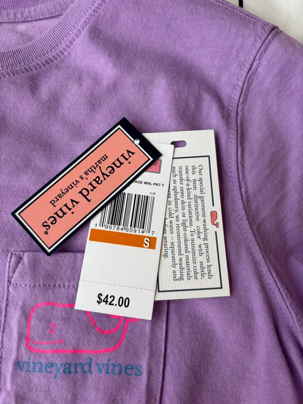 Purple Vineyard Vines Shirt - Image 3