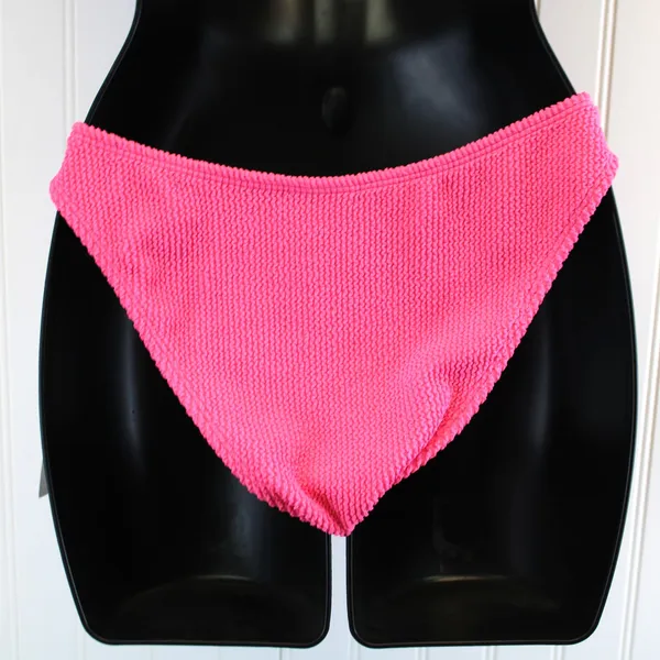 NEW Good American Always Fits Good Waist Cheeky Bikini Bottom‎ Bright Pink - Image 3