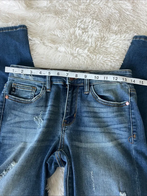 Judy Blue Relaxed Fit Jeans Medium Wash Stretch Denim Women’s sz 5/27 ^ - Image 4