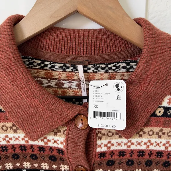 NWT Free People Oak And Pine Cardigan in Brown - Image 5