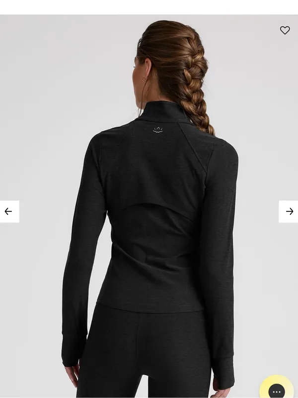 Beyond Yoga Black Long-Sleeve Active Zip Jacket - Image 2