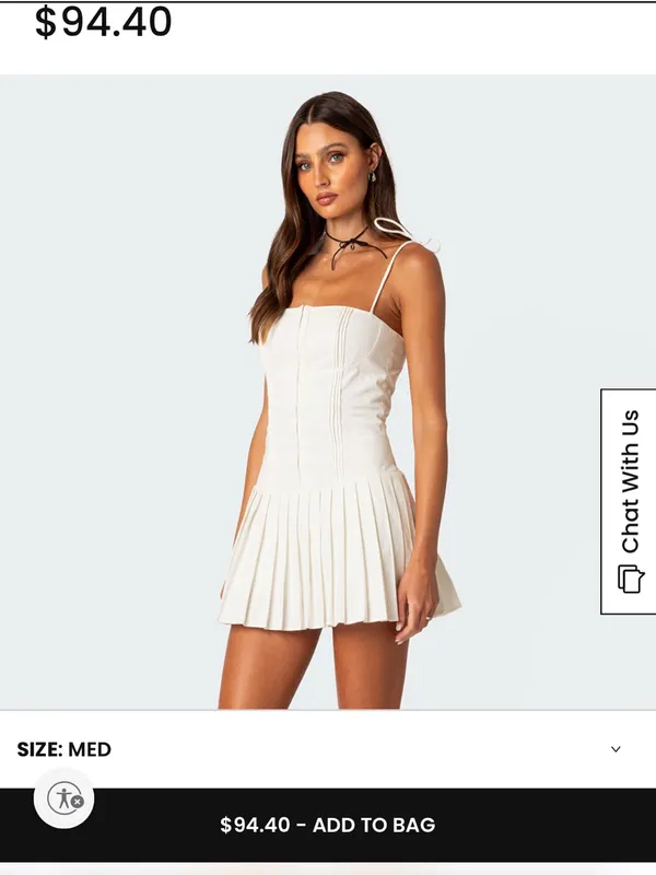 Edikted Perri Pleated Corset Mini Dress - Image 3