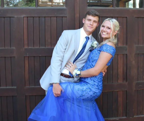 Blue prom Dress Size 4 - Image 2