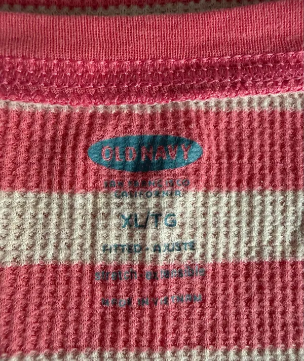 Old Navy Classic Y2K Waffle Knit Long Sleeve Top - Image 5