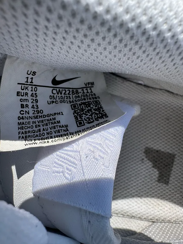 Nike Air Force 1 '07 'Triple White' Men’s Size 11 - Image 6