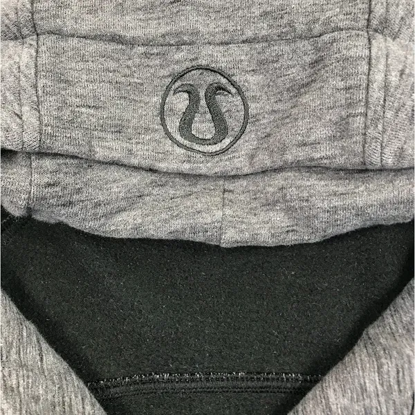 LULULEMON Scuba Hoodie Light Cotton Fleece Sz 10 Gray Everyday Outdoor Travel - Image 10