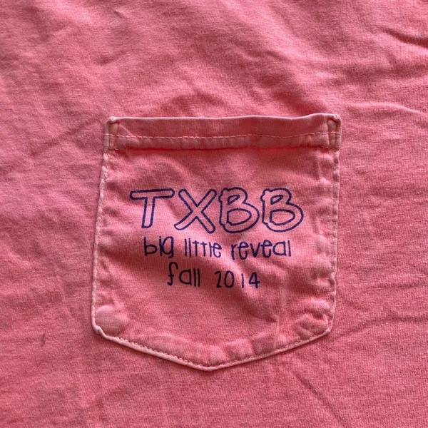 Comfort Colors Bright Orange Texas Bluebonnets Big Little T-Shirt Unisex Large - Image 5