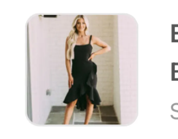 These Three Boutique Black Midi Dress - Image 3