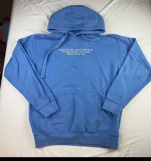 Rose hoodie Blue Size M - Image 2