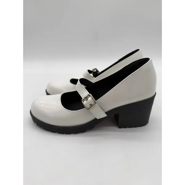 Dirty Laundry Chunky Heel Platform White Lug Sole Mary Jane Loafer 9.5 Y2K - Image 4