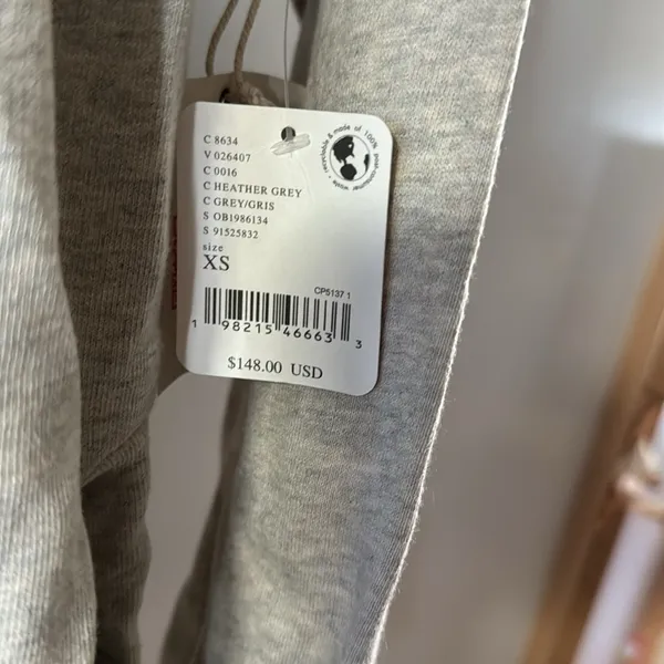 FP Movement X Hatch Maternity Warm Up Jumpsuit Heather Grey XS - Image 4