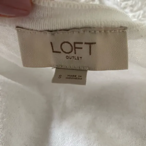 LOFT 1/2 sleeve cotton cardigan sweater y2k • small • 100% cotton - Image 3