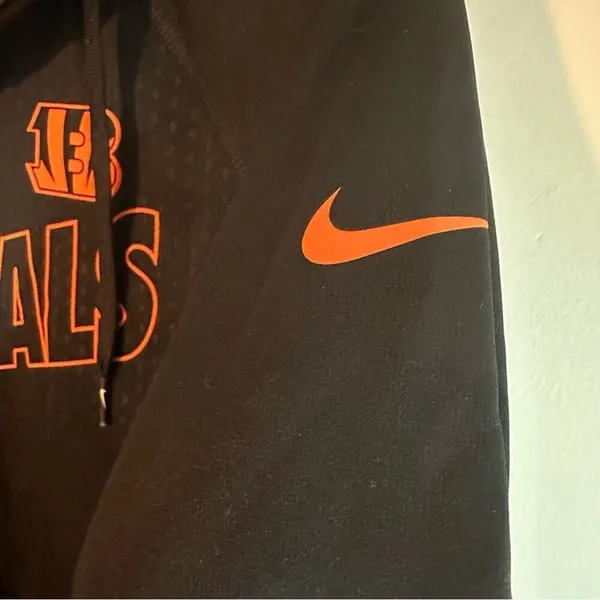 Nike NFL‎ Apparel Thermafit Cincinnati Bengals Full Zip Hoodie Sweatshirt Sz M - Image 4