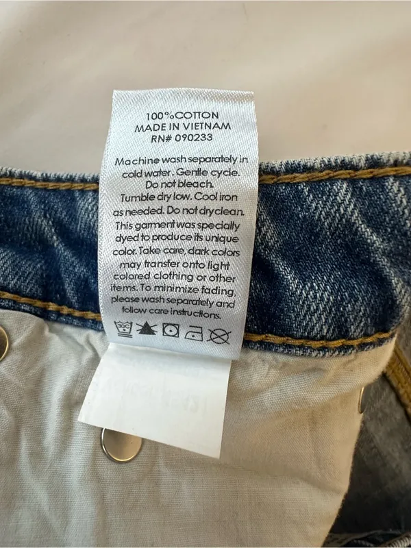Pacsun Jamie Low Rise Micro Shorts size 30 Button Fly Nwt - Image 3