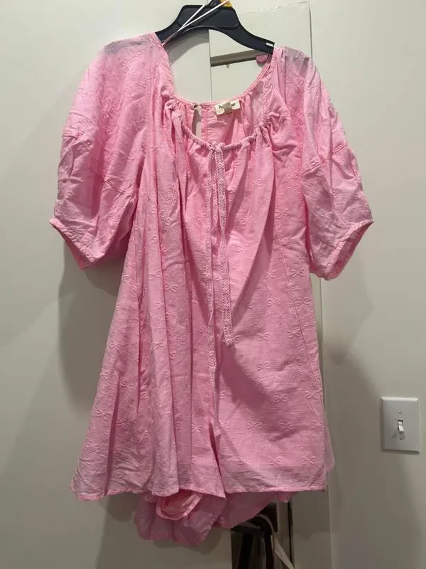 Pink Bow Romper  - Image 2