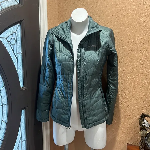 Columbia green full zip jacket - Image 3