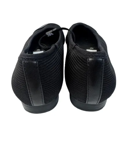 Zara Black Pointed Toe Knit Ballet Flats with Cap Toe - Image 5