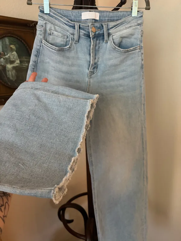 Mid Rise Wide Leg Stretch Denim - Image 5