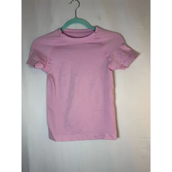 Unbranded T-Shirt Womens Size M Pink Seamless Athletic Crew Neck Short - Image 3