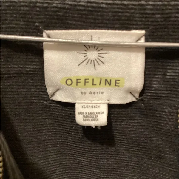 Aerie Black Corduroy Shirt - Image 2