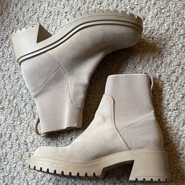 STEVE MADDEN Holley Leather Upper Boots Size 9 - Image 5