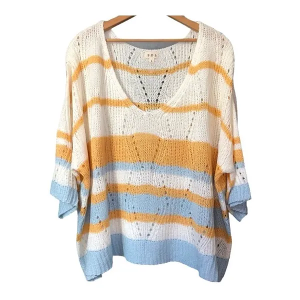 ✨POL Loose Knit Oversized Striped Sz Medium Sweater✨ - Image 6