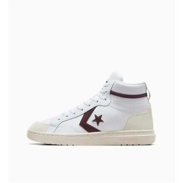 NEW Converse Pro Blaze Classic Leather Mid' White/Bloodstone" Shoes- Women’s 9.5 - Image 4