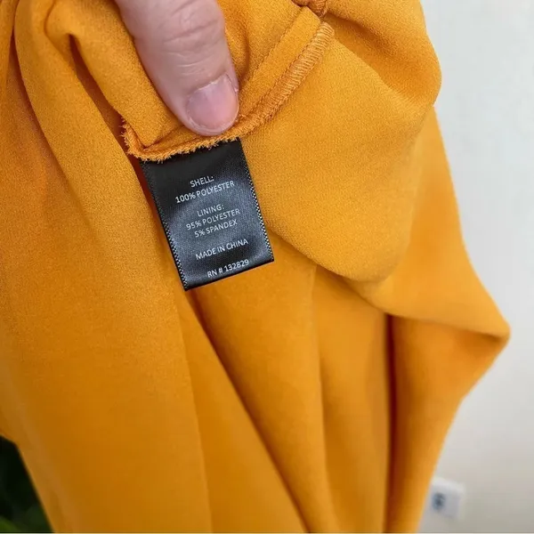 NWT Michael Costello x REVOLVE Kerry Gown in Marigold‎ Long Sleeve - Image 8